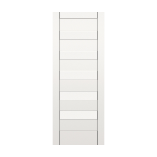RELIABILT Bellavista 36-in x 96-in 6-panel Smooth Solid core Primed MDF Slab Door
