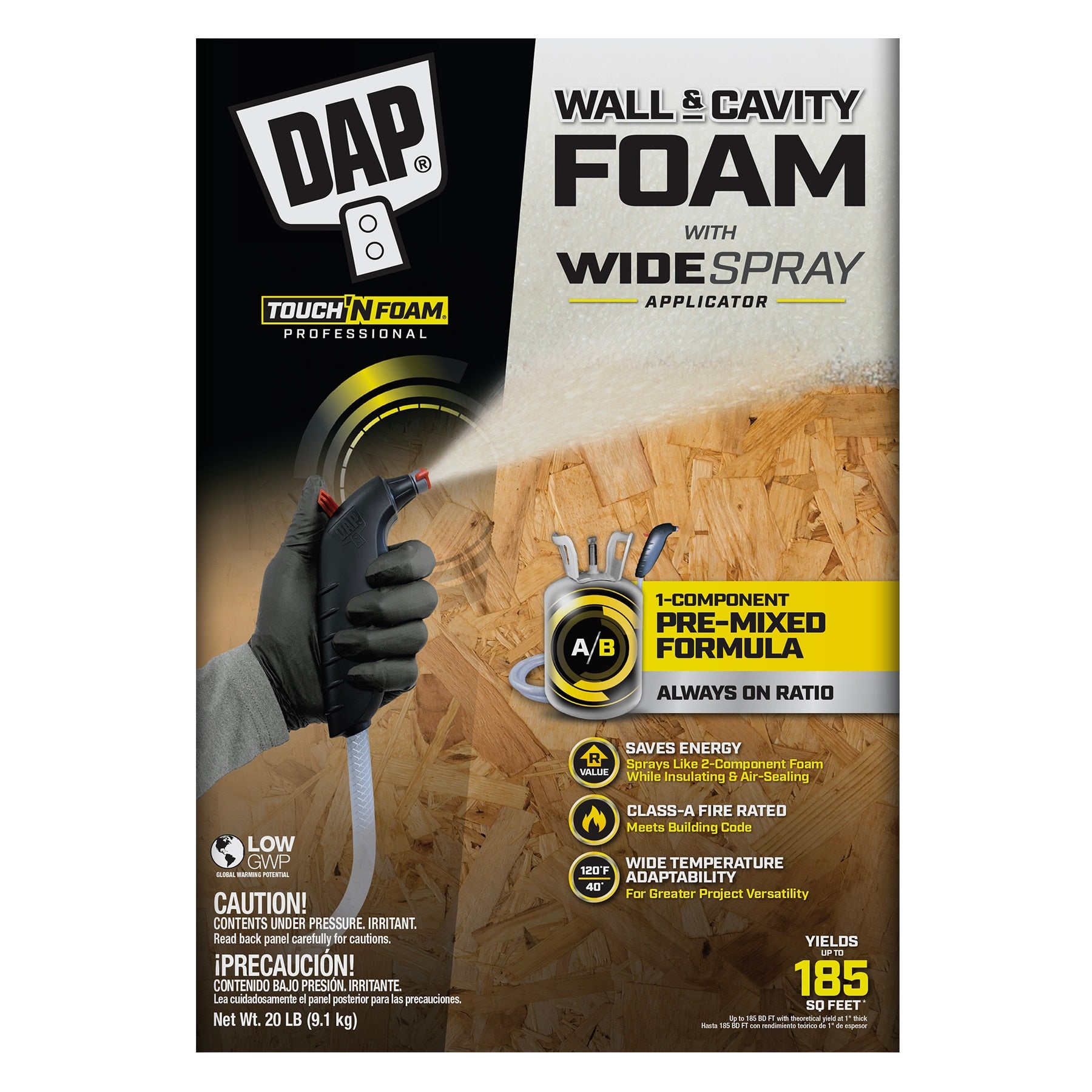 DAP Wall and Cavity 20 LB 168-oz. Spray gun Indoor Spray Foam Insulation Canister
