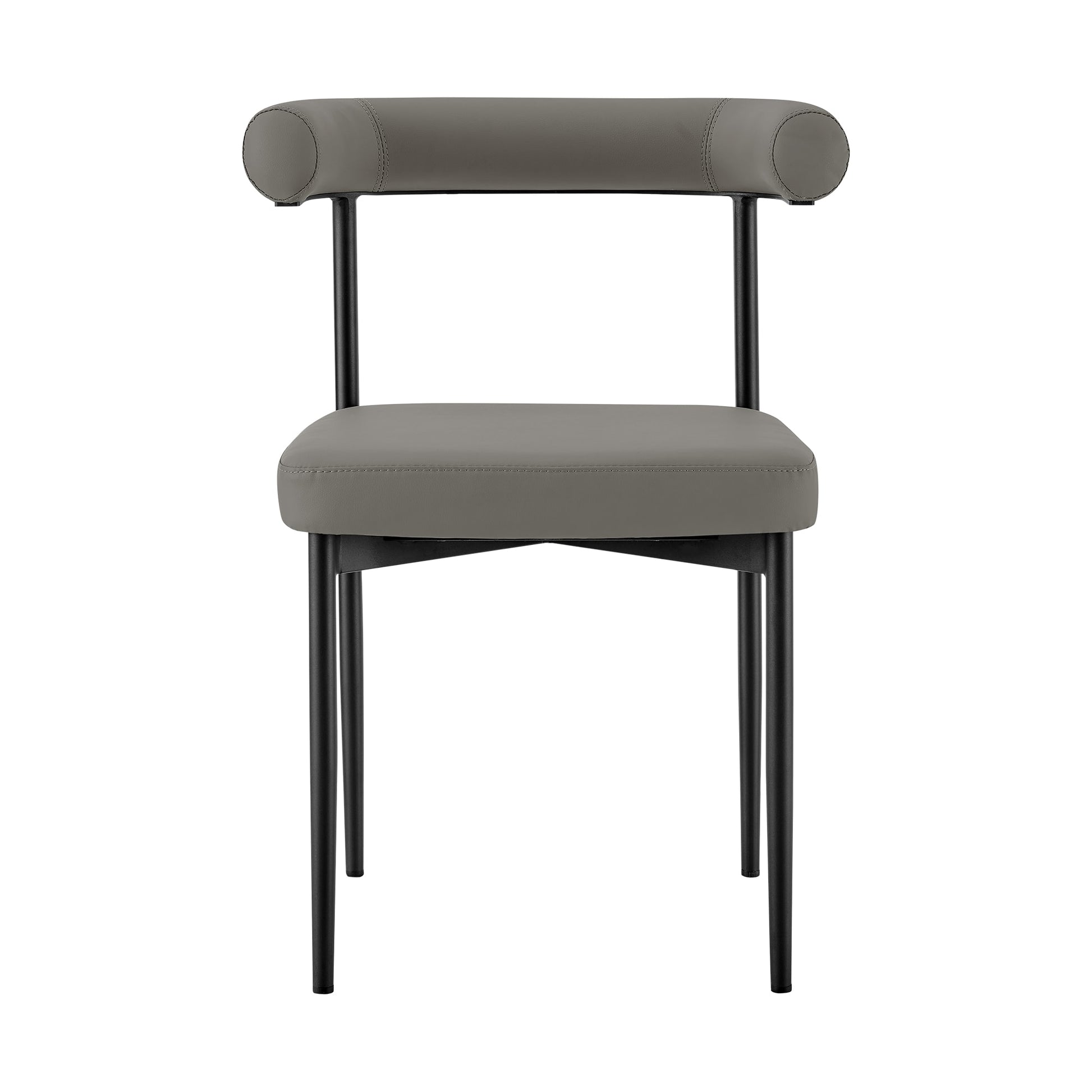 Armen Living Black 26.0-in H Counter height Upholstered Swivel Wood Bar Stool
