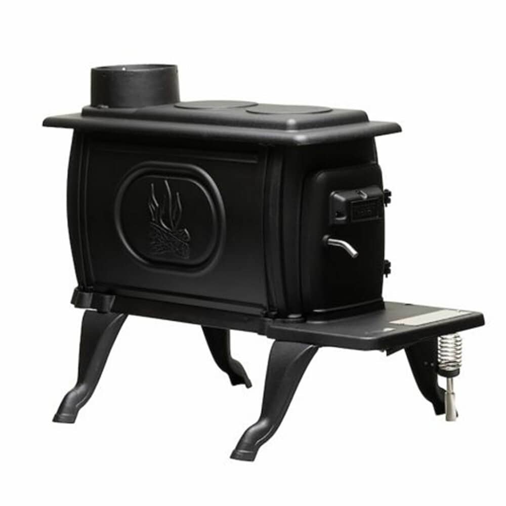 US Stove Company Black Iron Outdoor Wood-Burning Fireplace