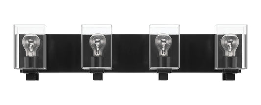 Craftmade McClane 32-in 4 Light Black Transitional Bathroom Vanity light