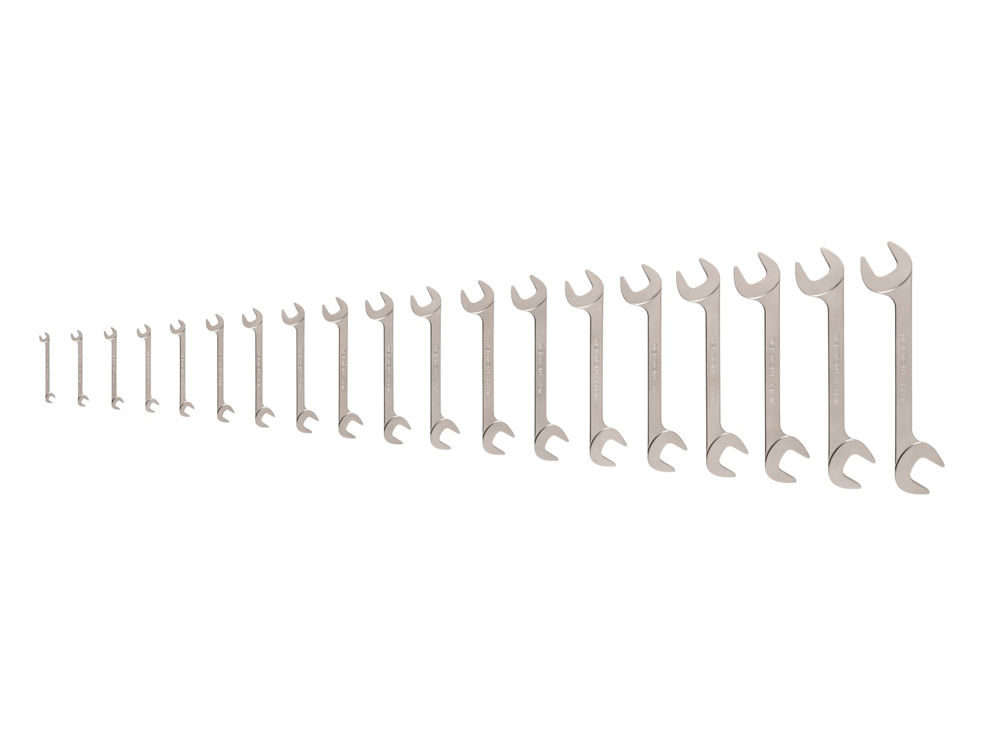 TEKTON 19-Piece Set Standard (Sae) Angle Open End Wrench WAE91003