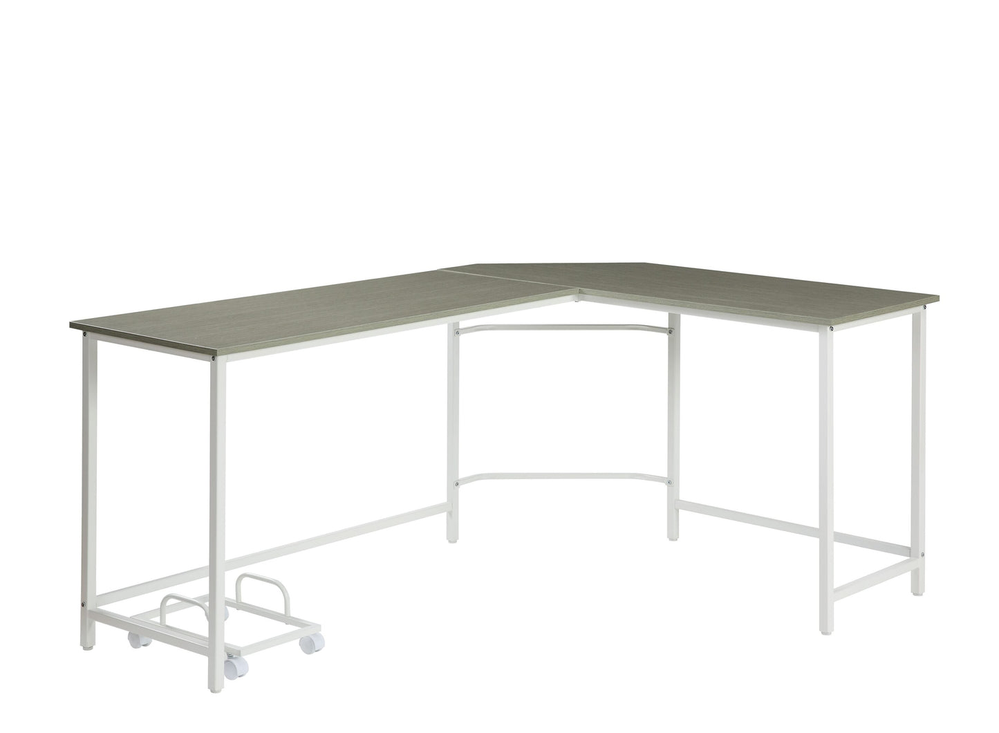Maocao Hoom 66-in White Modern/Contemporary L-shaped desk