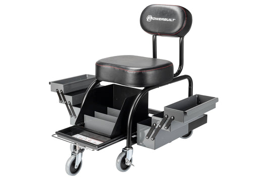 Powerbuilt 31.4-in x 24.5-in Work Seat 941929ECE