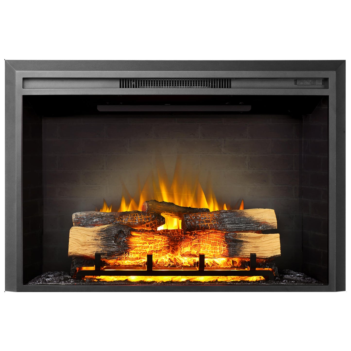 EdenDirect 38.7-in Black Electric Fireplace Insert