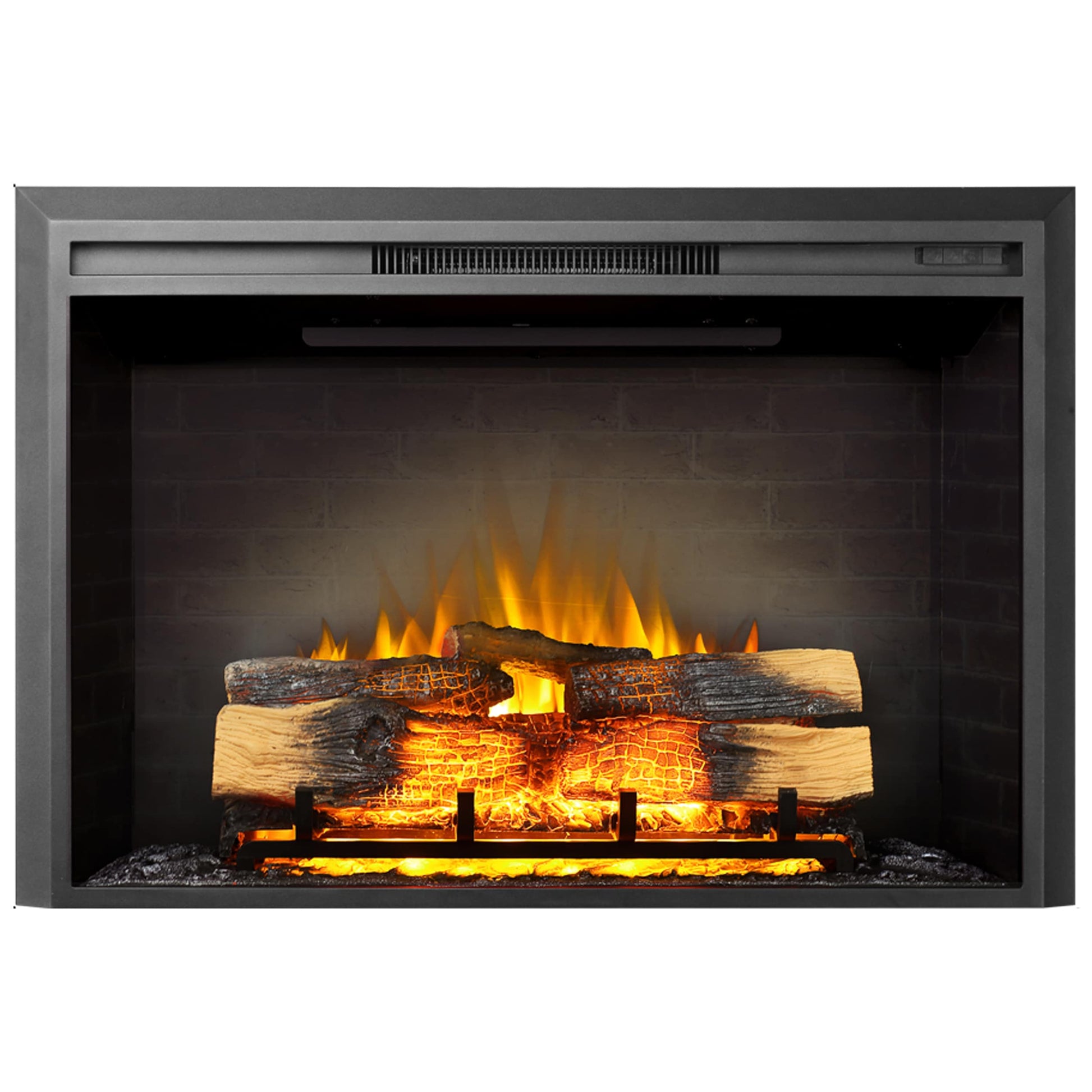 EdenDirect 38.7-in Black Electric Fireplace Insert