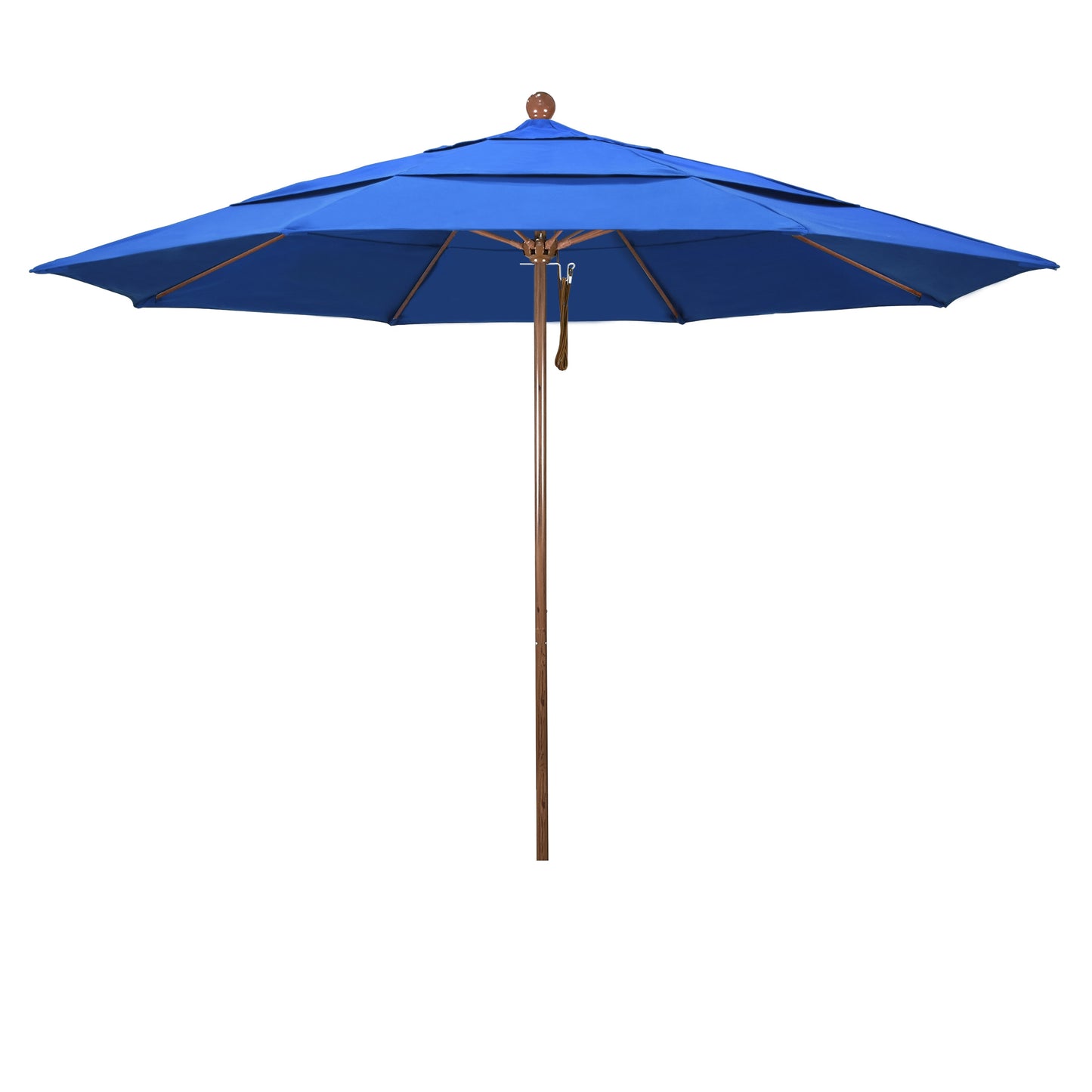 California Umbrella 11-Feet Aluminum Blue Market Patio Umbrella