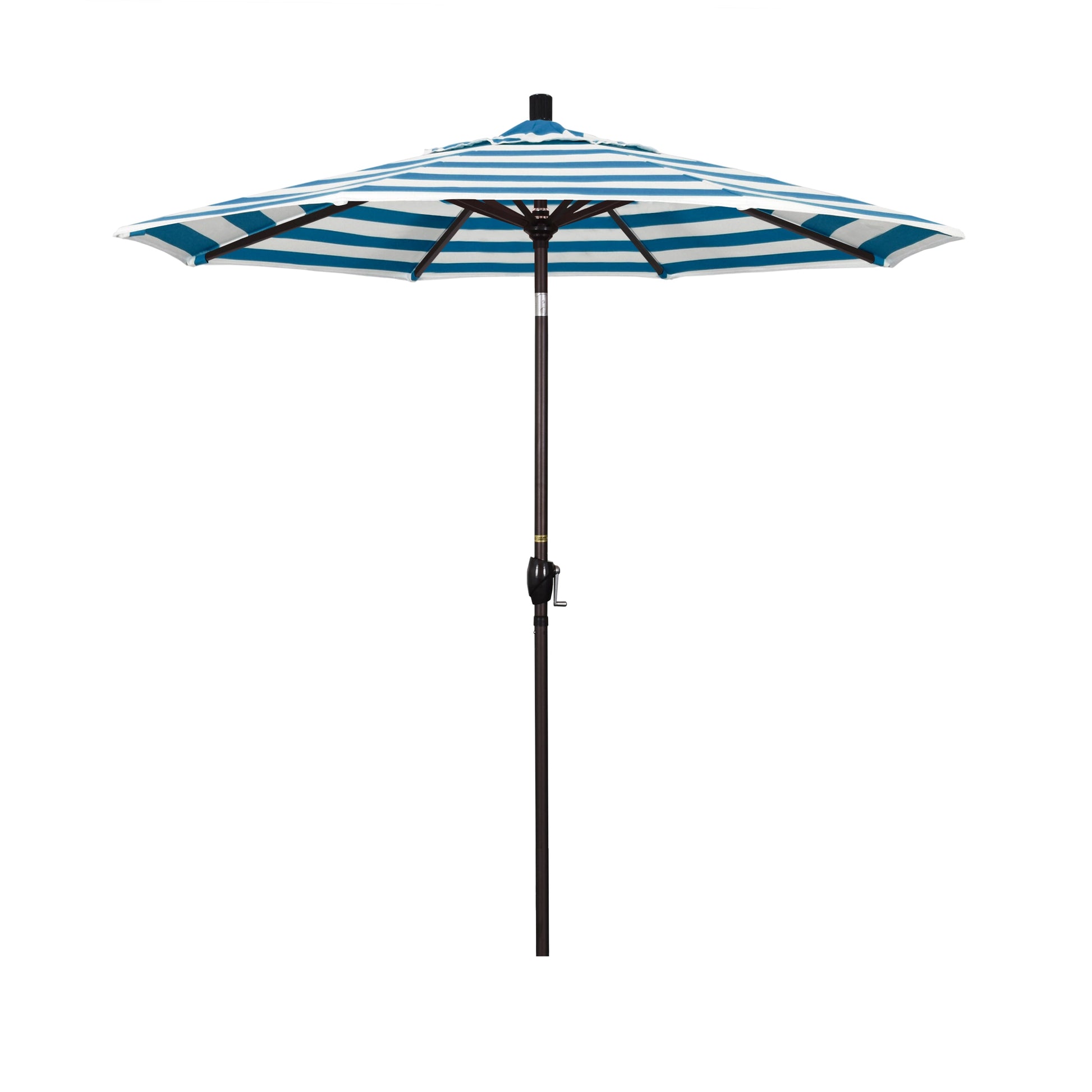 California Umbrella 7.5-Feet Aluminum Blue Market Patio Umbrella