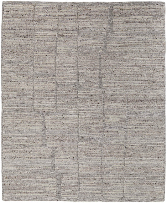 Room Envy 2 x 8 (ft) Loomed Wool Gray/Ivory/Taupe Rectangular Indoor Abstract Professionally Clean Only Runner rug