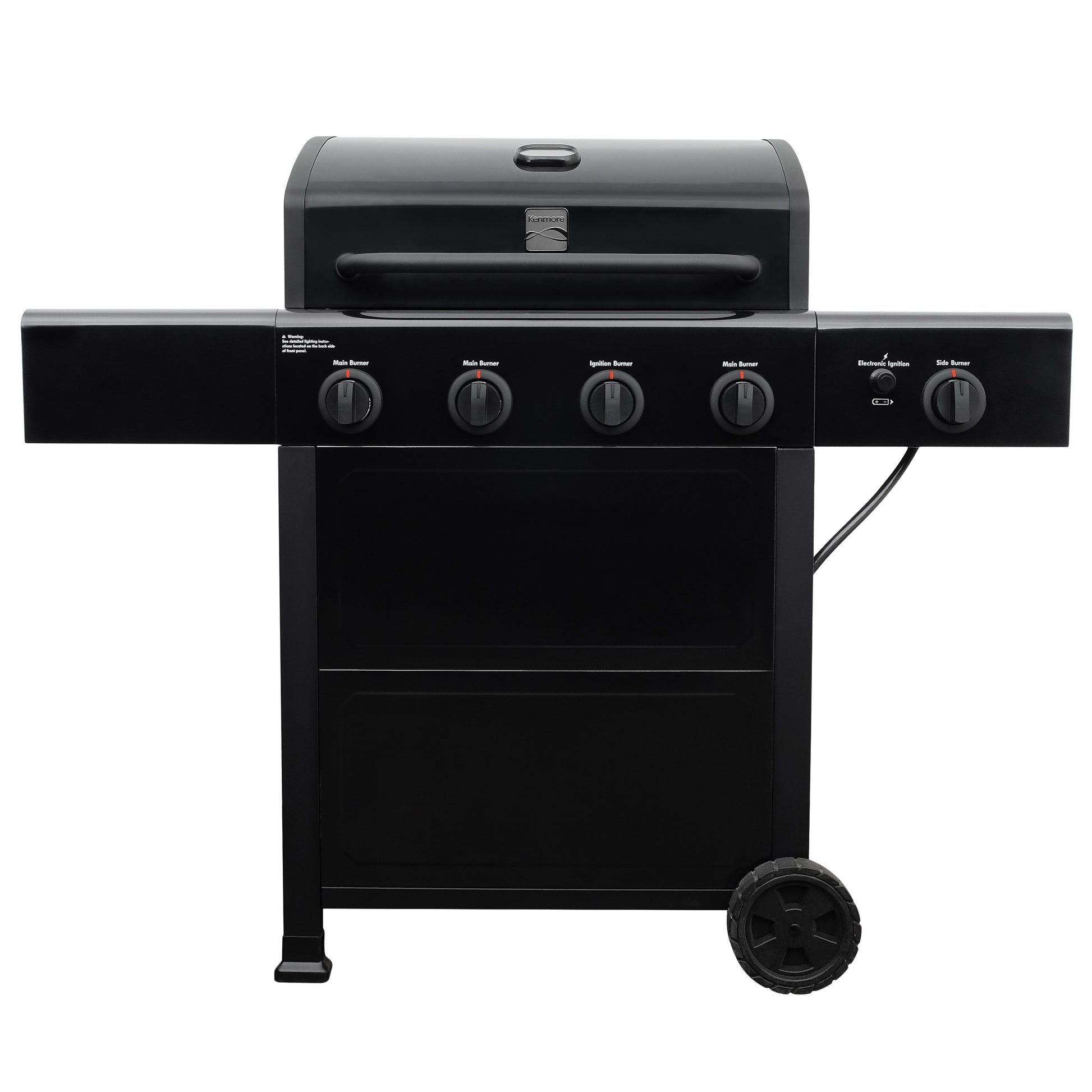 Kenmore Black 4 -Burner Liquid Propane Gas Grill 1 -Side Burner