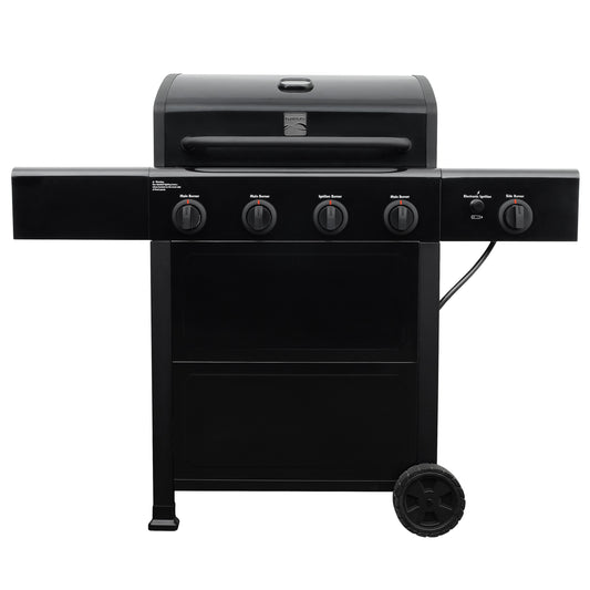 Kenmore Black 4 -Burner Liquid Propane Gas Grill 1 -Side Burner