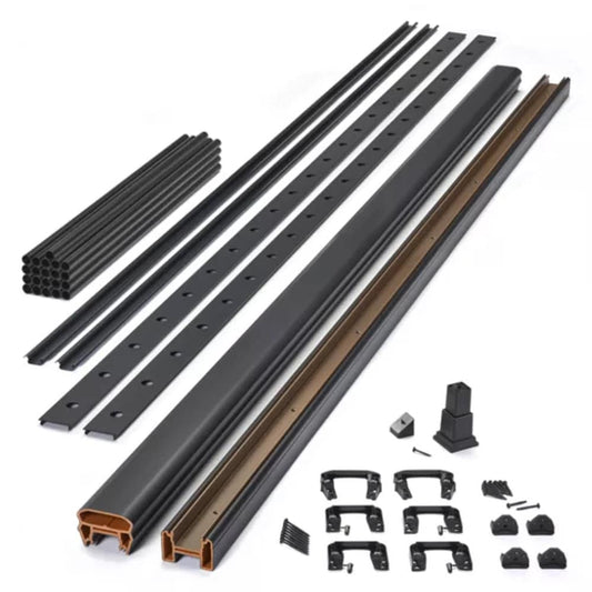 Trex Transcend 8-ft x 36-in Charcoal Black Composite Deck Rail Kit