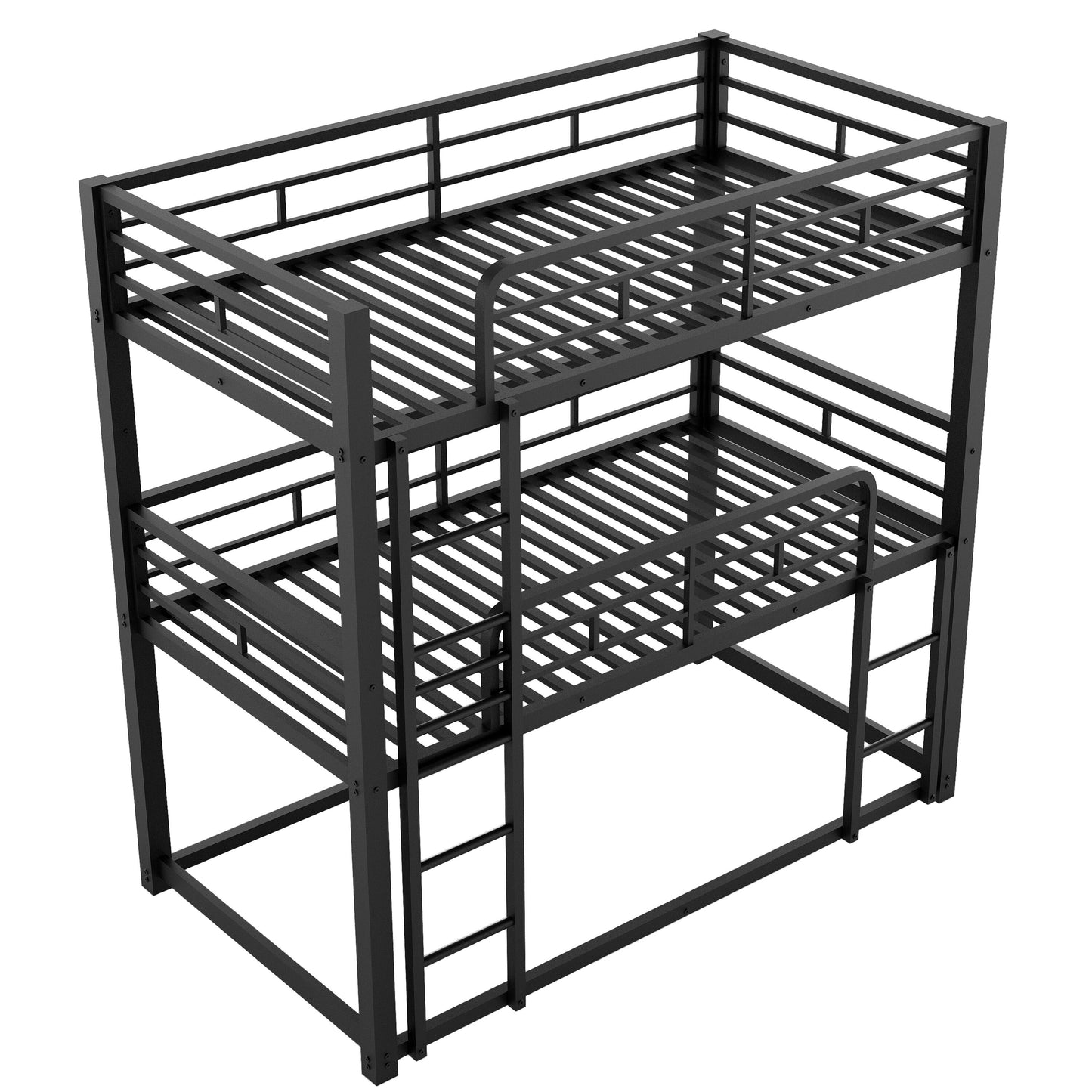 Qualler Black Twin over twin Bunk Bed
