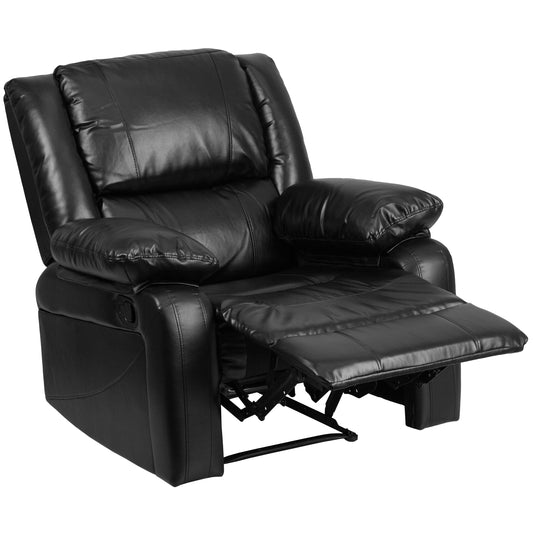 Flash Furniture Black Leather Faux leather Upholstered Recliner