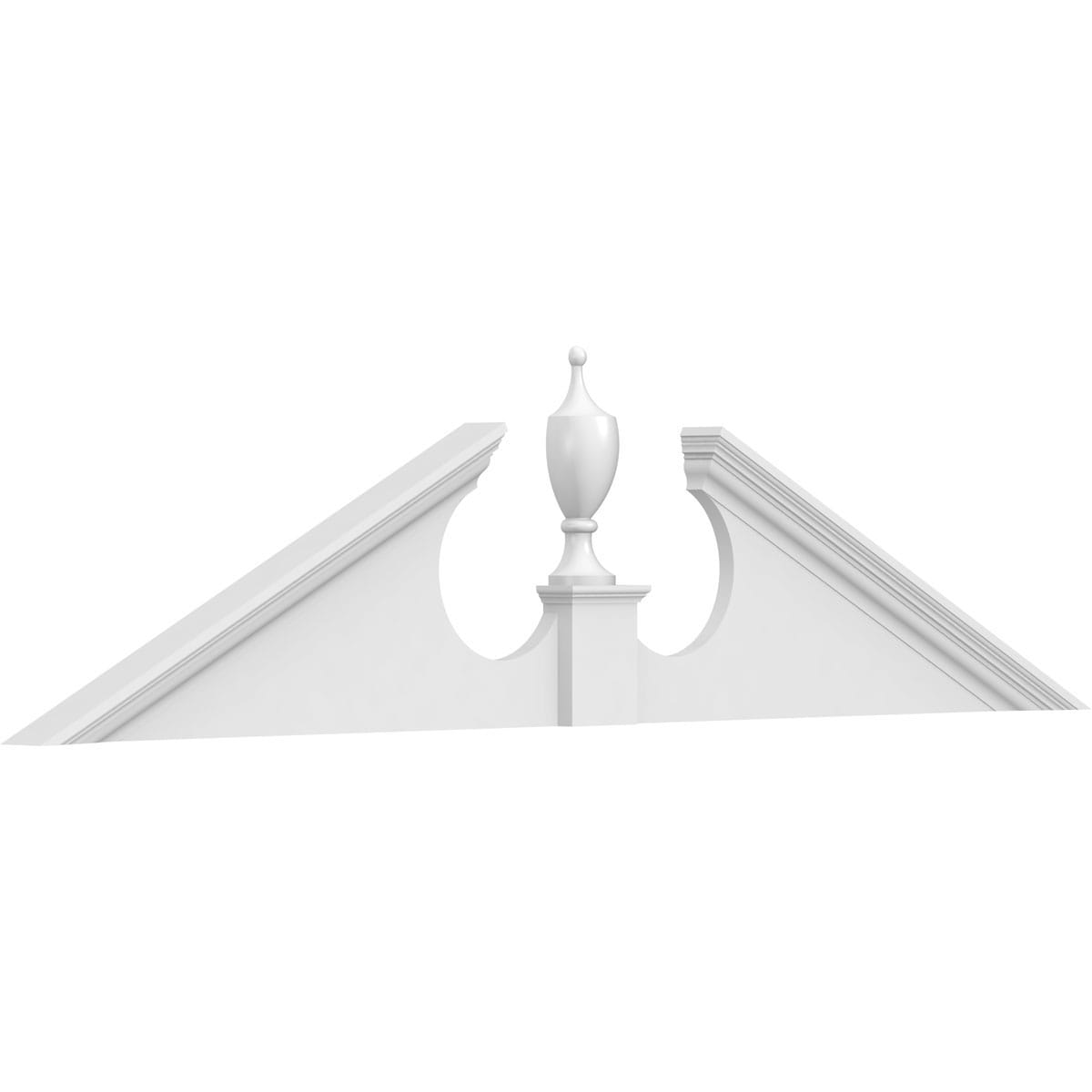 Ekena Millwork 76-in W x 19-in L PVC Pediment