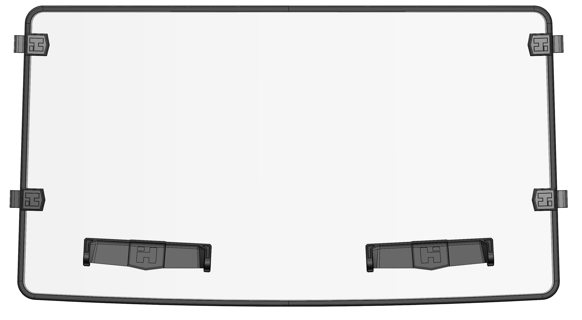 Axis Clear 52-in x 2-in x 30-in Windshield