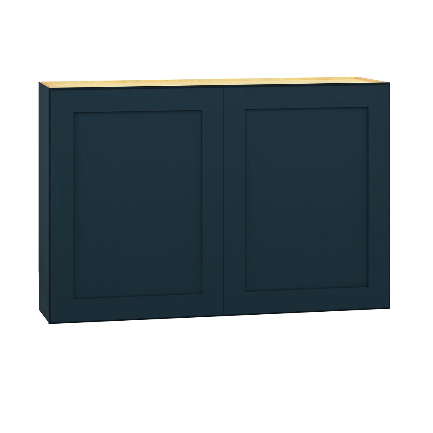 Diamond Express Jamestown 36-in W x 24-in H x 24-in D Regatta Blue Wall Fully Assembled Plywood Cabinet Recessed Panel Shaker
