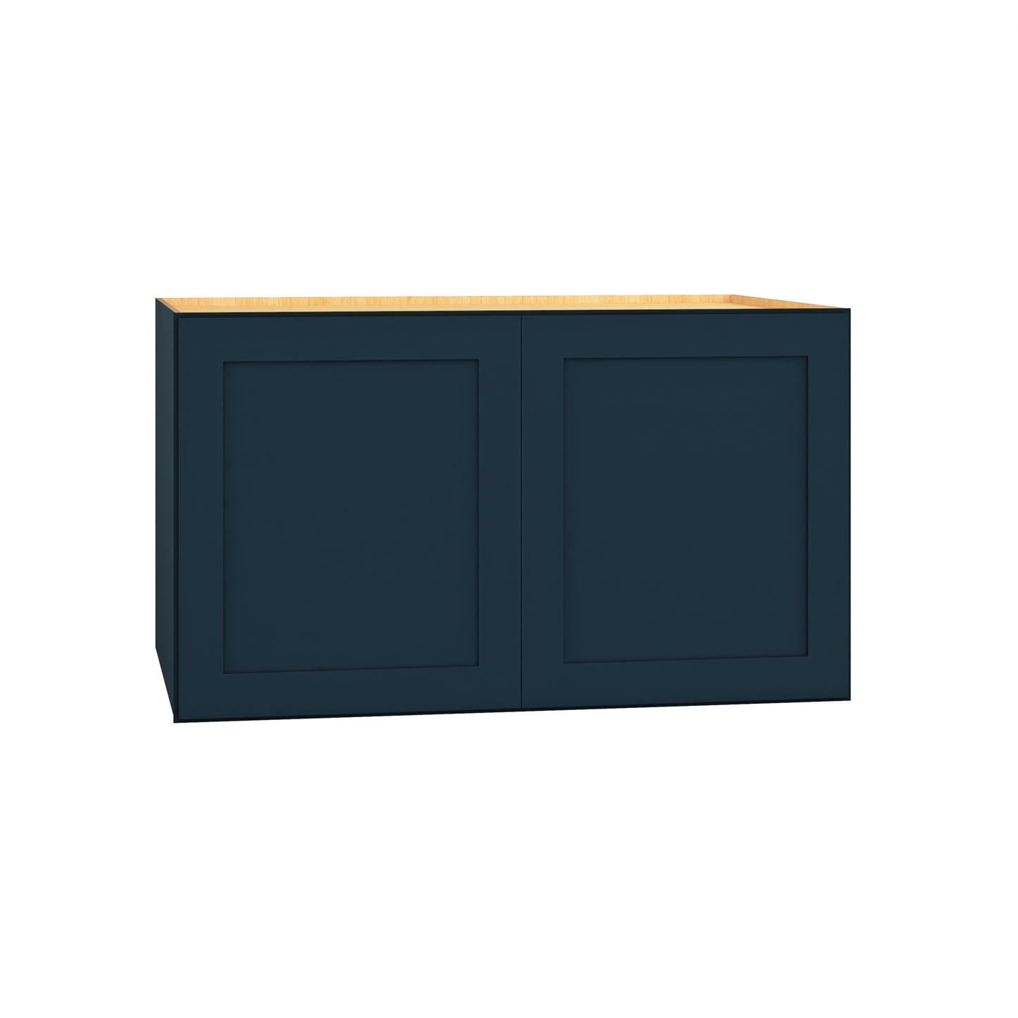 Diamond Express Jamestown 36-in W x 21-in H x 24-in D Regatta Blue Wall Fully Assembled Plywood Cabinet Recessed Panel Shaker