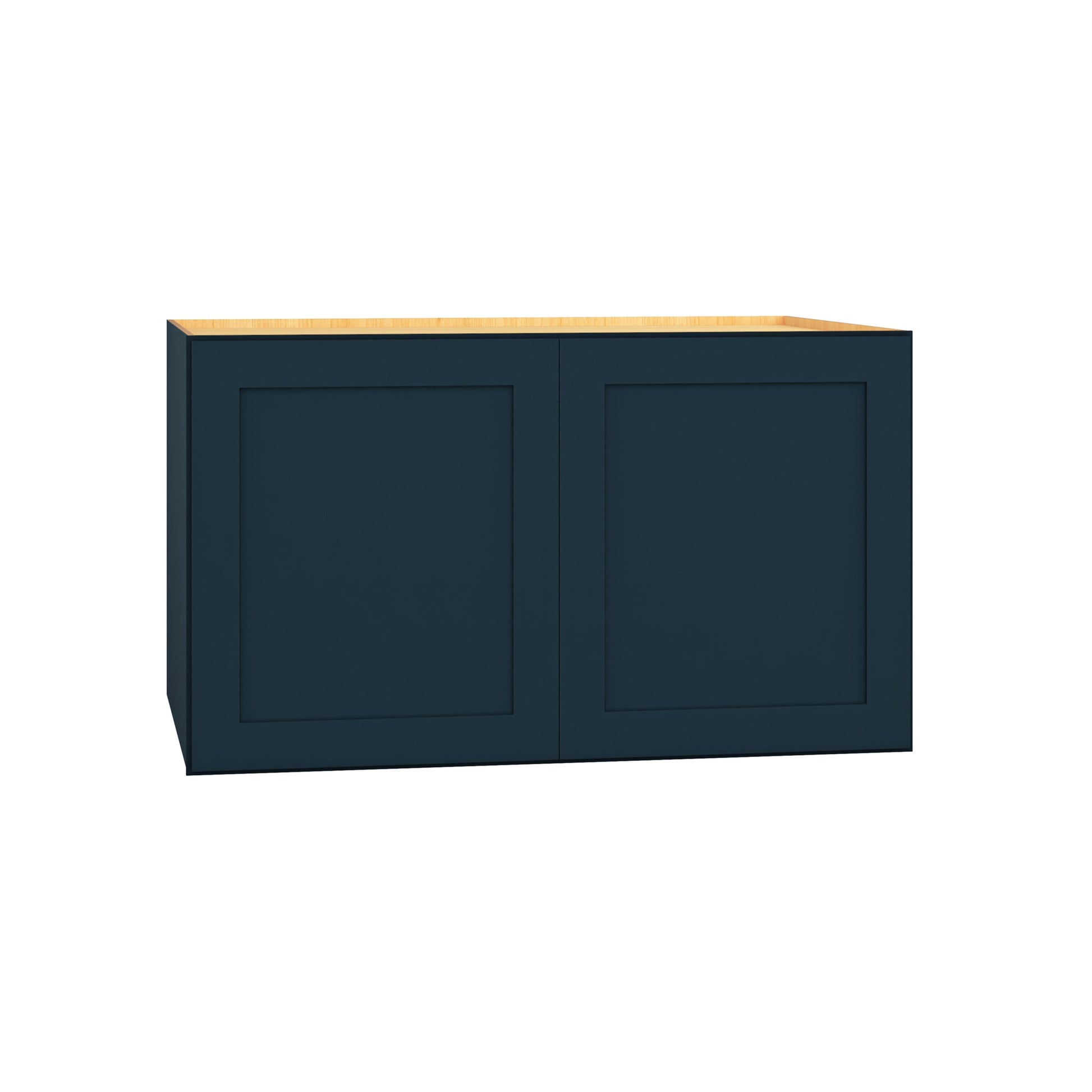 Diamond Express Jamestown 36-in W x 21-in H x 24-in D Regatta Blue Wall Fully Assembled Plywood Cabinet Recessed Panel Shaker