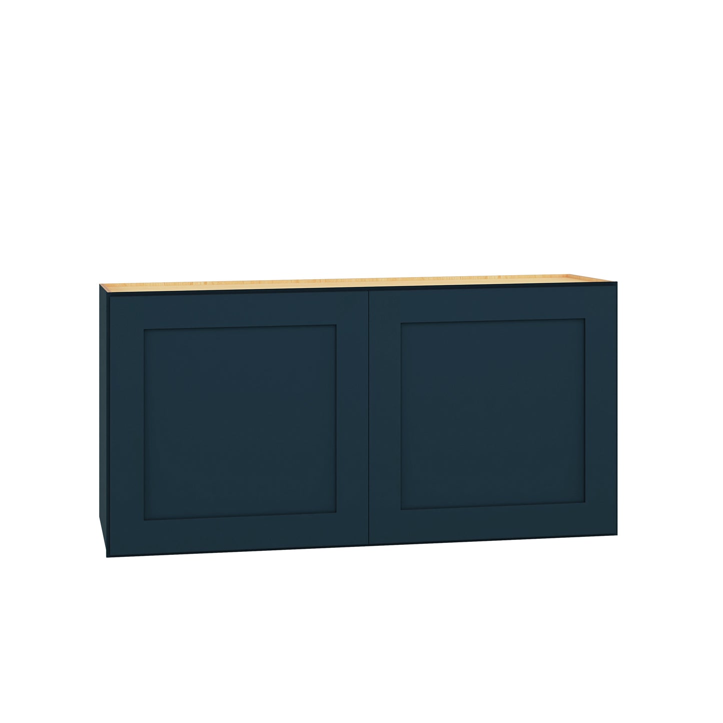 Diamond Express Jamestown 36-in W x 18-in H x 12-in D Regatta Blue Wall Fully Assembled Plywood Cabinet Recessed Panel Shaker