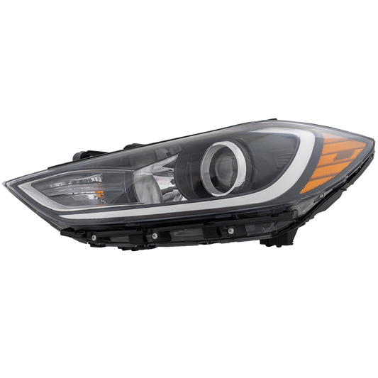 Garage-Pro Headlight Compatible with Hyundai Elantra 2017-2018 Lh Assembly Halogen Usa Built