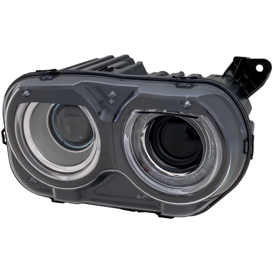 Garage-Pro Headlight Compatible with 2015-2020 Dodge Challenger Clear Lens Composite Halogen Passenger Side