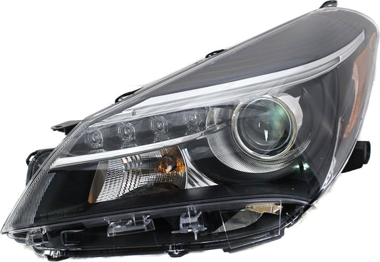 Garage-Pro Headlight Compatible with Toyota Yaris 2015-2017 Lh Assembly Projector Type with LED Drl Se Model