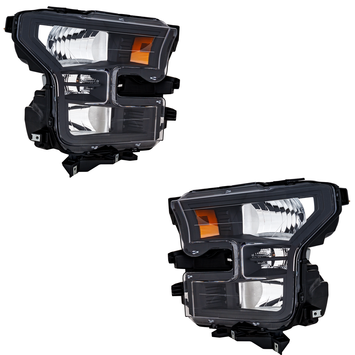 Garage-Pro Driver and Passenger Side Headlight Ford F-150 2015-2017 Halogen Without Bulb(s) For Models Without Special Edition Package Replaces# Fl3z13008a-pfm Fl3z13008b-pfm