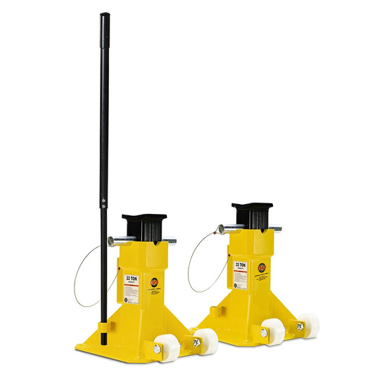 ESCO Yellow 22-Ton Metal Manual Jack stand set