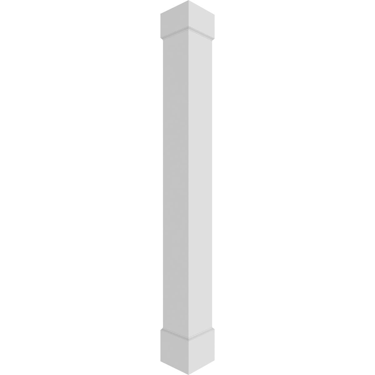 Ekena Millwork Craftsman Classic 7.625-in W x 7-ft H Unfinished PVC Column Wrap