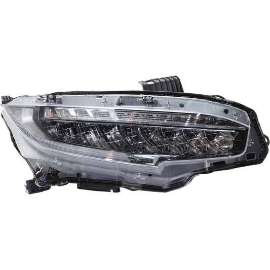 Garage-Pro Passenger Side LED Headlight For Honda Civic 2016-2021 with Bulb(s) Capa Coupe- Hatchback and Sedan- North America Built Vehicle Replaces# 33100tbaa11