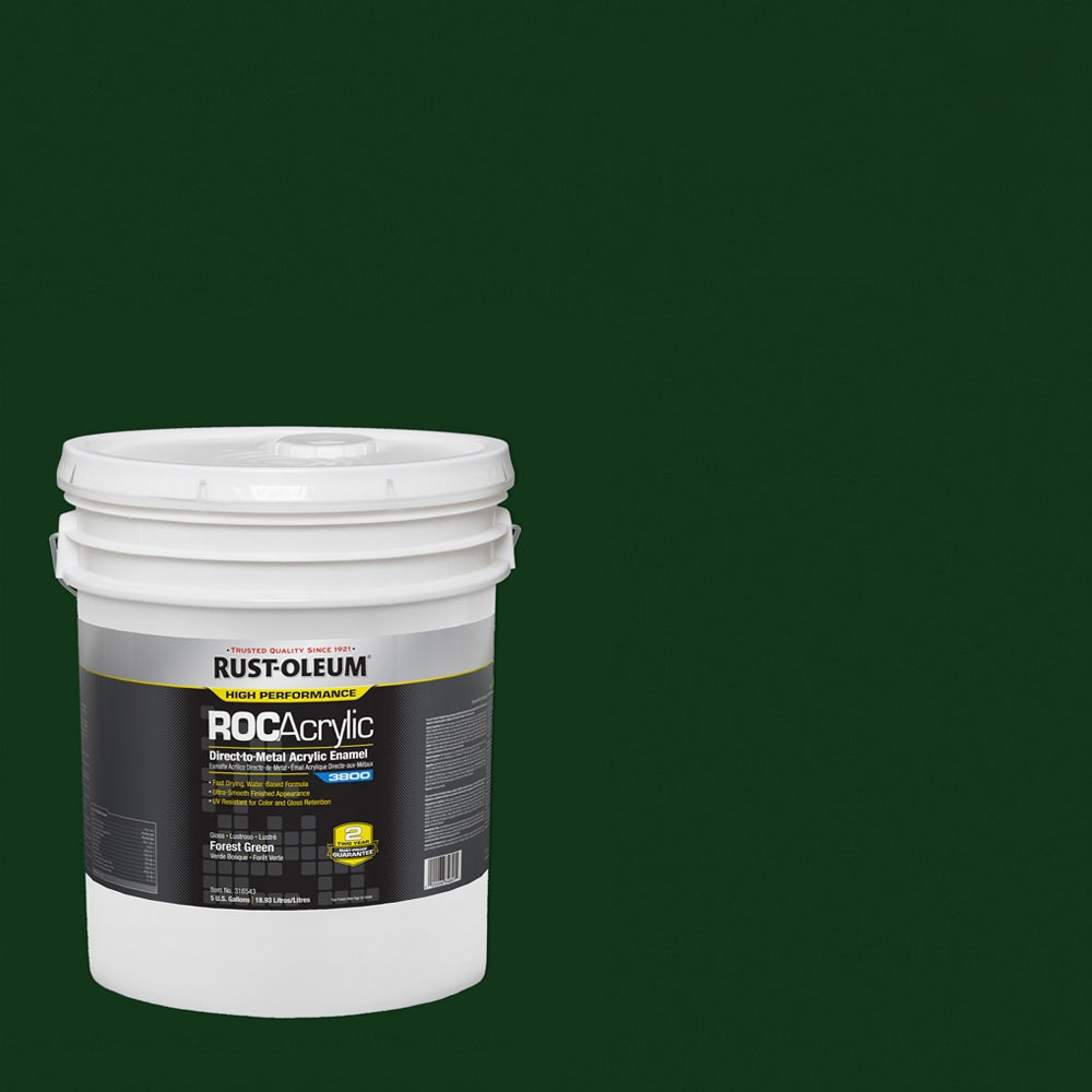 Rust-Oleum High Performance Gloss OSHA Forest Green Interior/Exterior Water-based Industrial Enamel Paint ( 5-gallon )