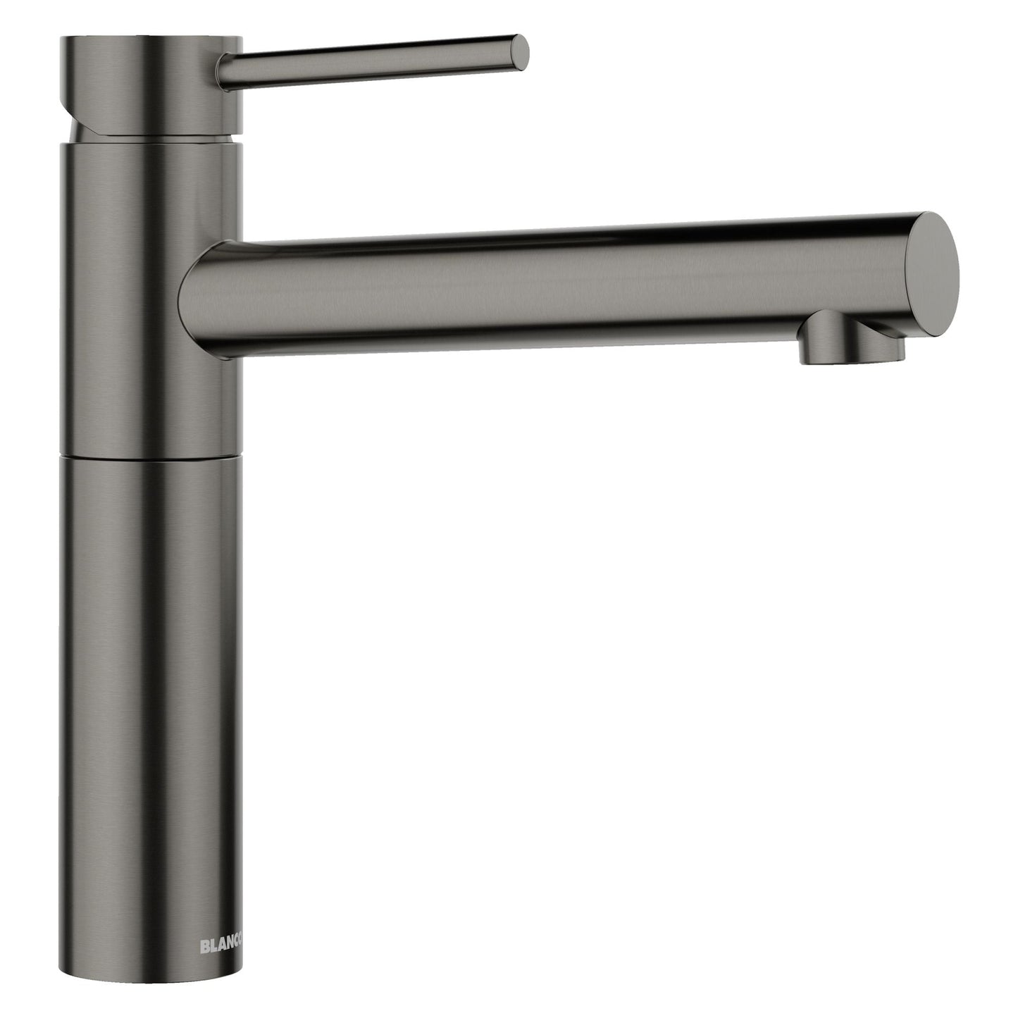 Blanco Satin Dark Steel Single Handle Deck-mount Bar and Prep Kitchen Faucet with Sprayer
