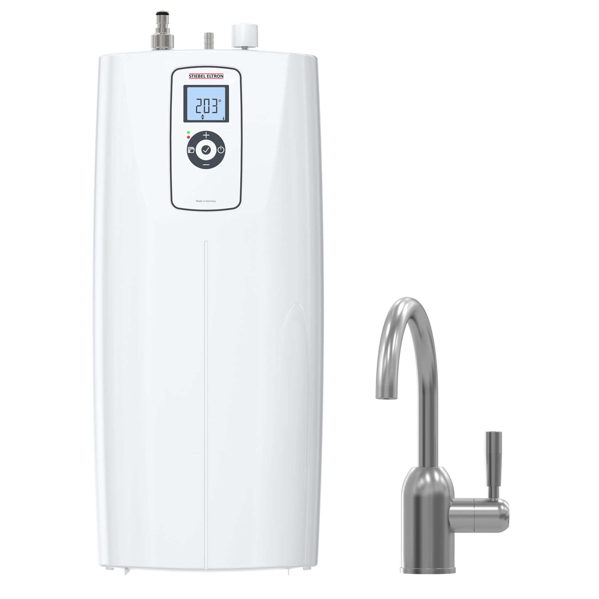 Stiebel Eltron Ultra Hot Brushed Nickel Countertop Instant hot Water Dispenser with Tank