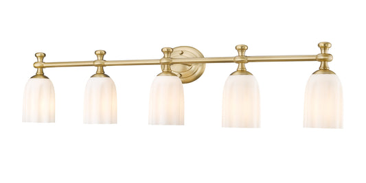Z-Lite Orion 40.25-in 5 Light Gold Transitional Bathroom Vanity light