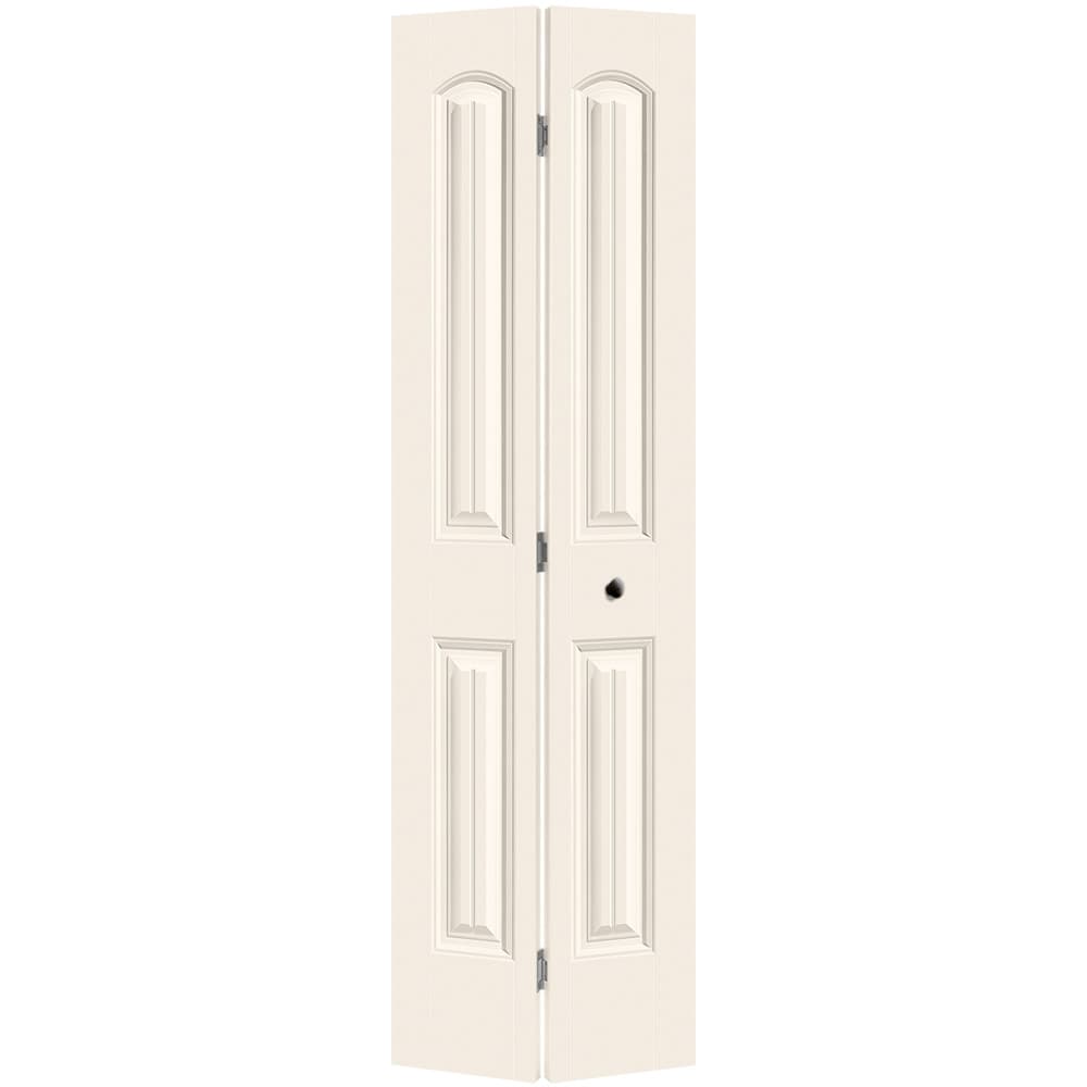 Masonite Cheyenne 24-in x 80-in Moonglow Flush Smooth Hollow core Prefinished Molded composite Closet Bifold Door ( Hardware Included )