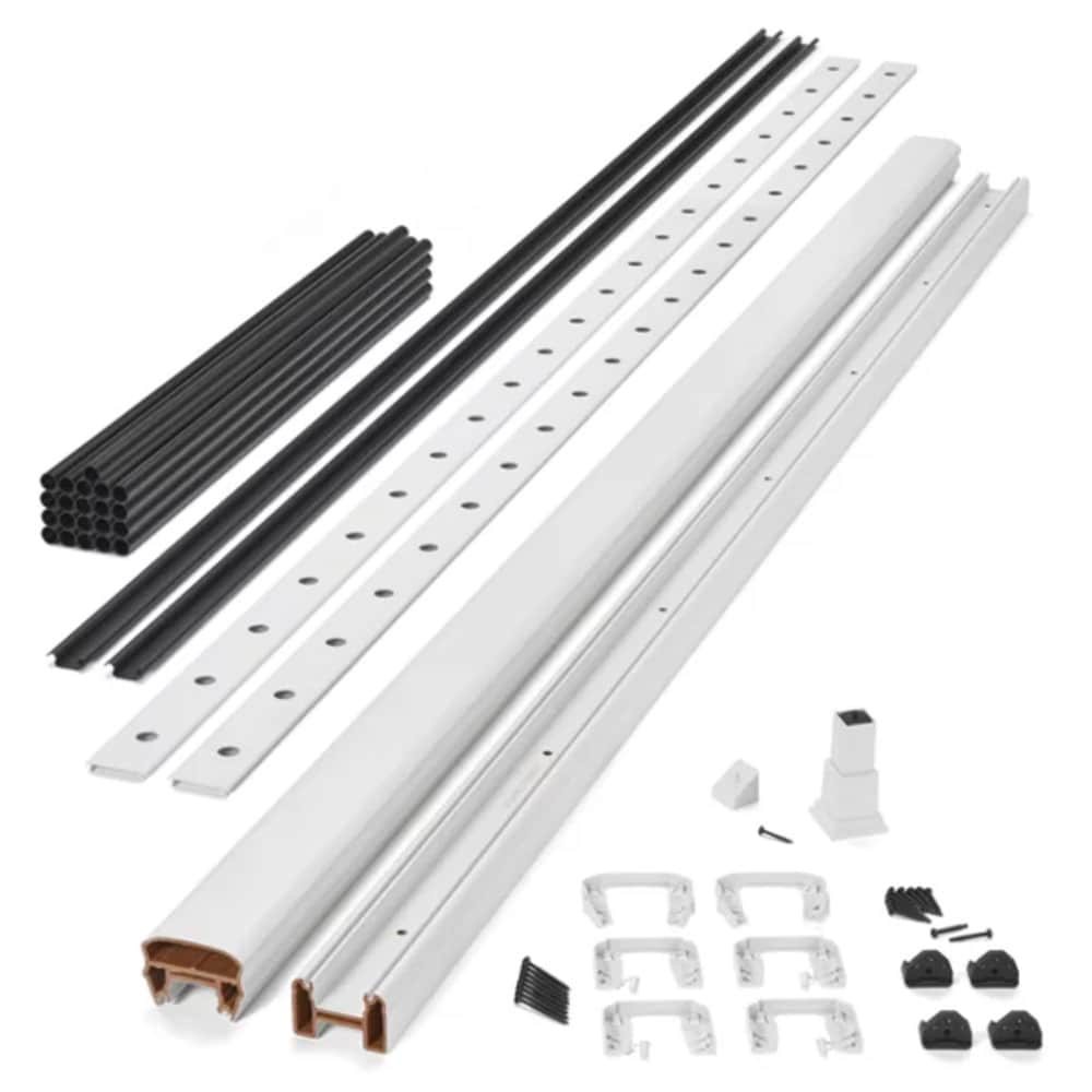 Trex Transcend 8-ft x 42-in Classic White Composite Deck Rail Kit
