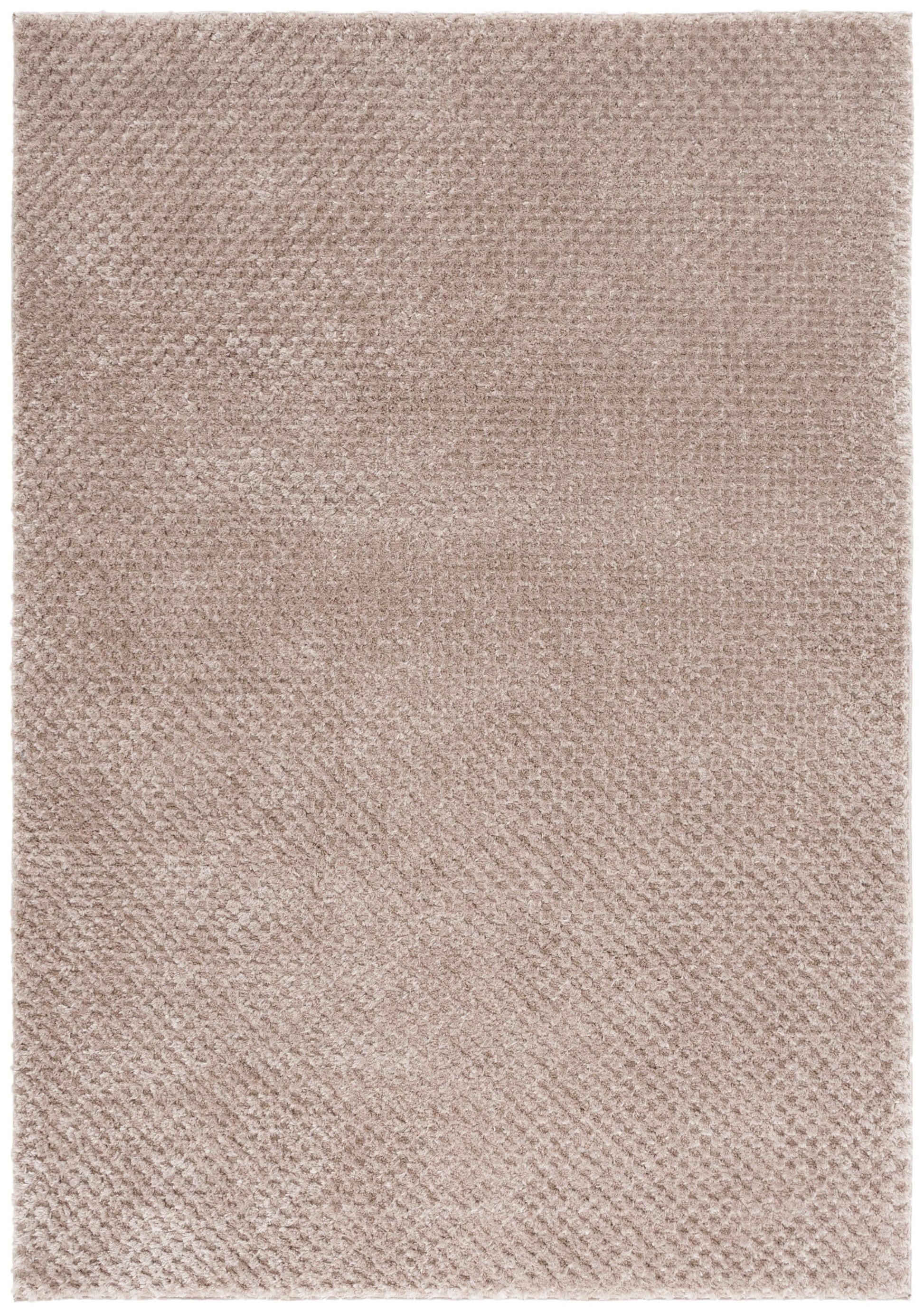 Safavieh 9 x 12 (ft) Loomed Polyester Taupe Rectangular Indoor Solid Mid-Century Modern Professionally Clean Only Area rug