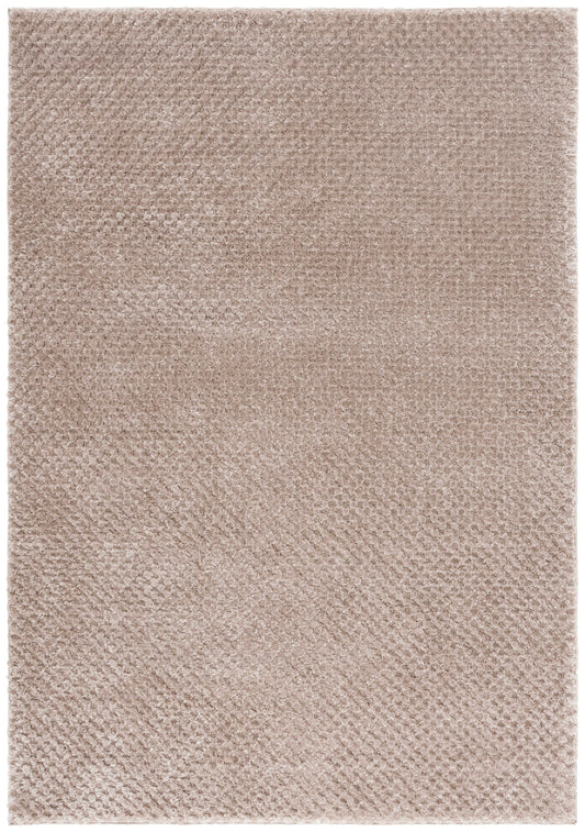 Safavieh 9 x 12 (ft) Loomed Polyester Taupe Rectangular Indoor Solid Mid-Century Modern Professionally Clean Only Area rug