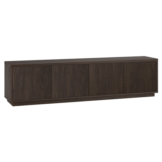 Hailey Home Hanson Transitional Alder Brown 78.5-in W TV stand ( Accommodates TVs more than 70-in )