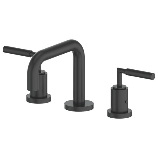 ZLINE KITCHEN & BATH Eldorado Matte Black Widespread 2-handle Low-arc Residential Handle Bathroom Sink Faucet with Drain