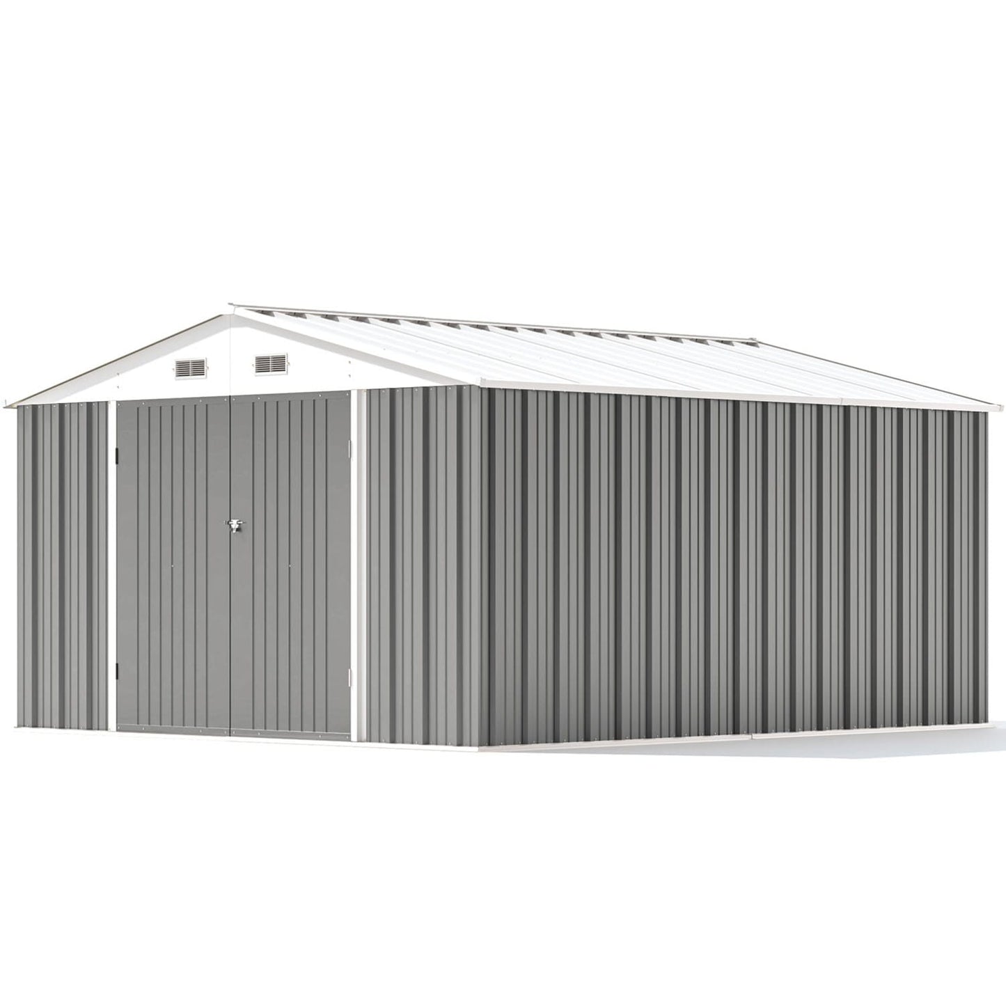 Patiowell 10-ft x 12-ft Galvanized steel Metal Storage Shed