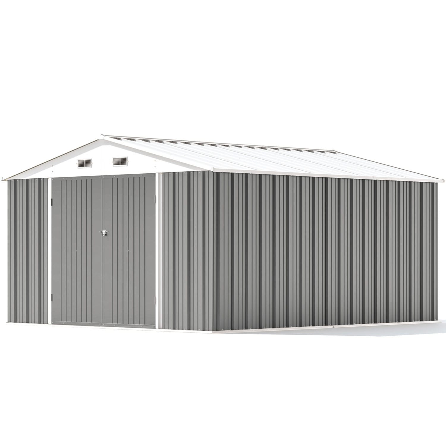 Patiowell 10-ft x 12-ft Galvanized steel Metal Storage Shed