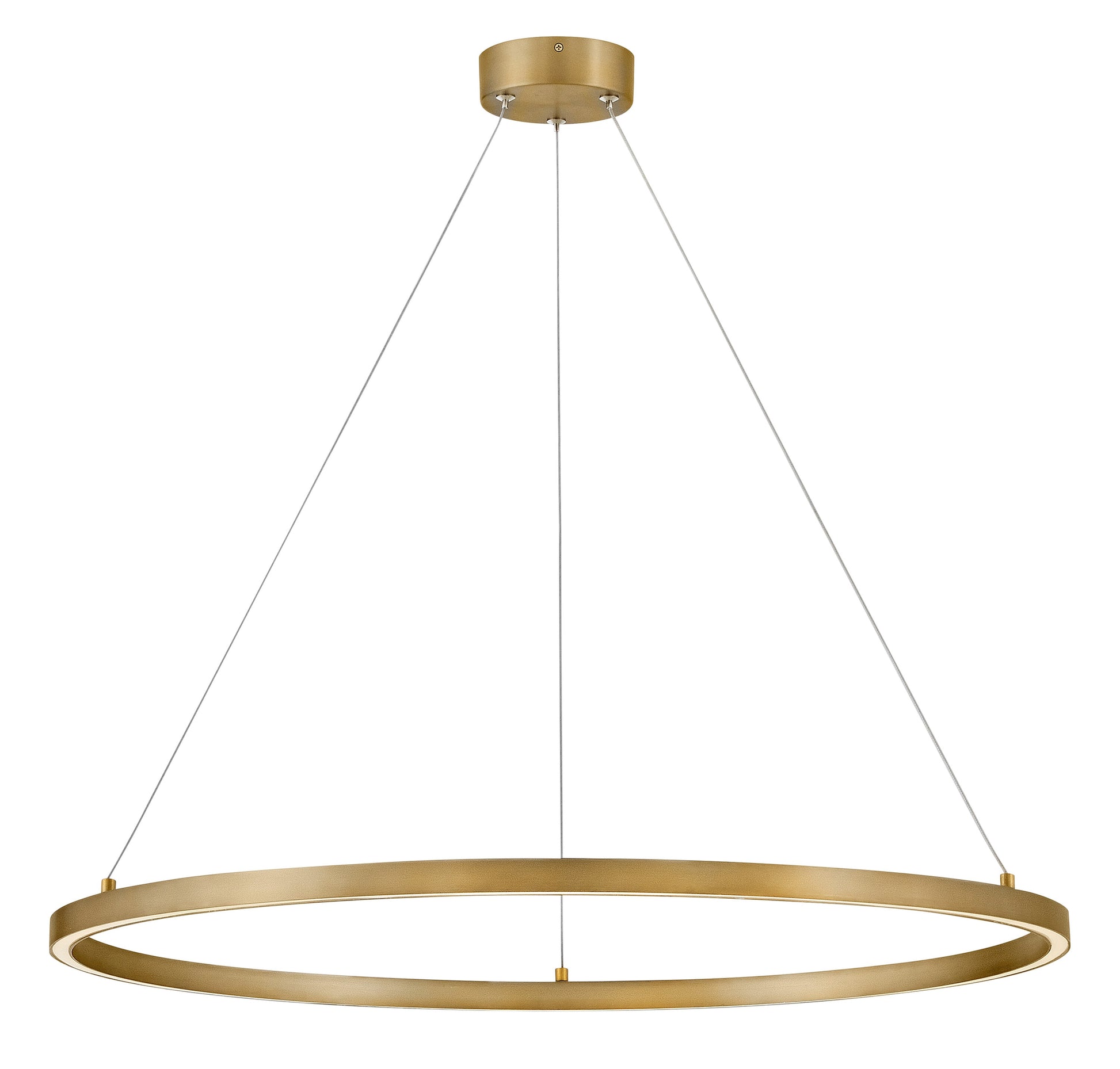 Lark Kenna 1 -Light Satin Brass Indoor LED Aluminum Chandelier