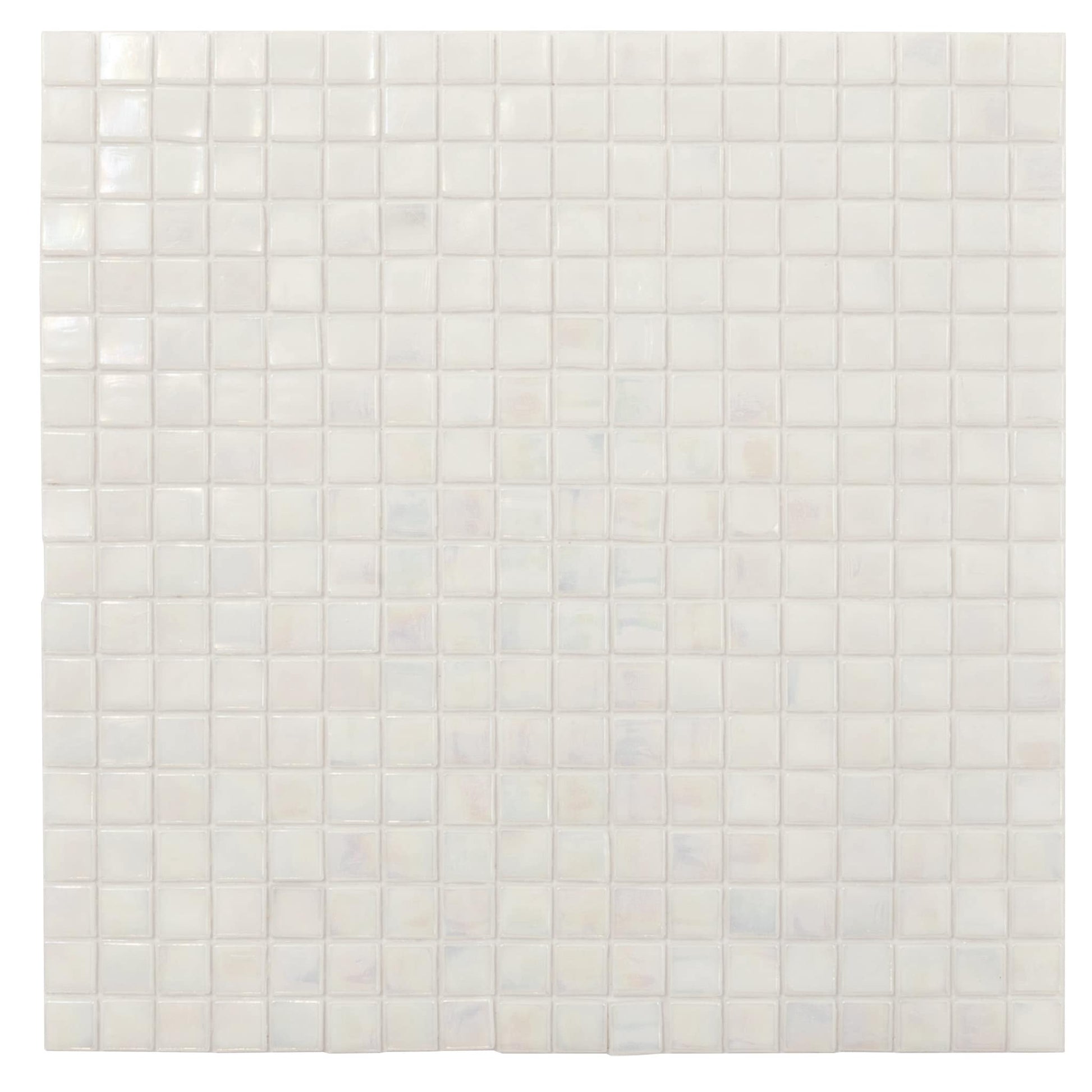 Apollo Tile Skosh Dark Bone White 11-1/2-in x 11-1/2-in Glossy Glass Mosaic Floor and Wall Tile ( 18.69-sq ft Carton )