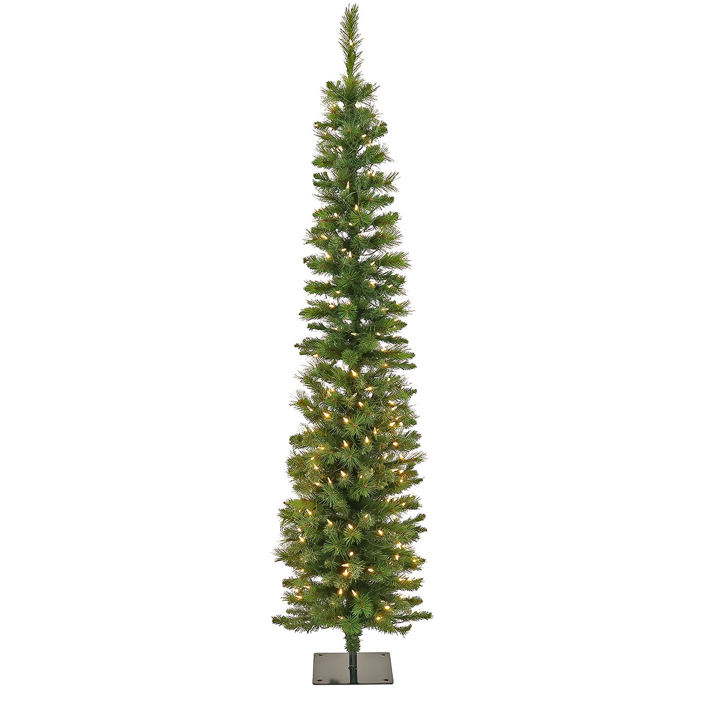 National Tree Company 6-ft Pre-lit Pencil Artificial Christmas Tree with White LED Lights
