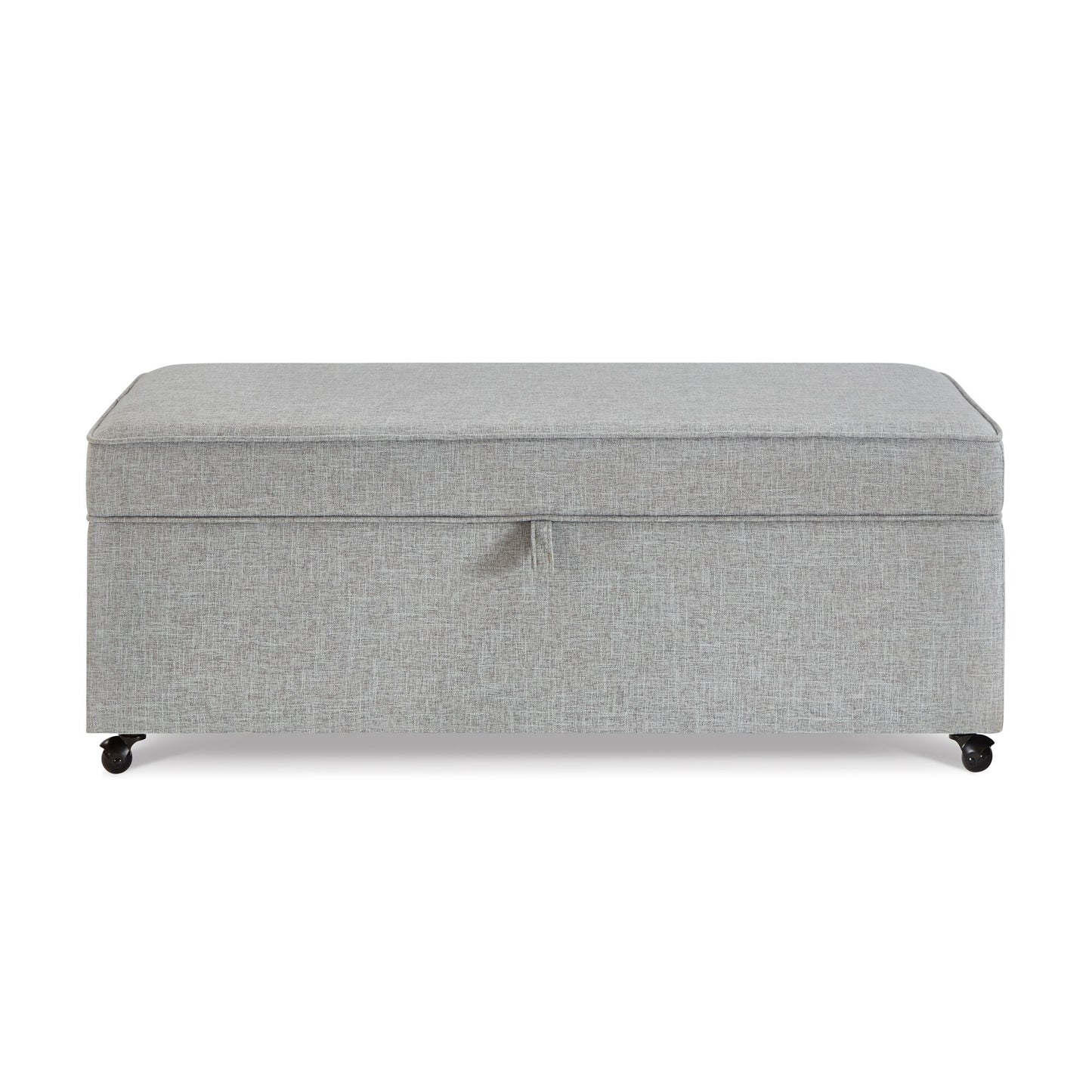 Bybafun Modern Gray Storage Bench with Storage 45-in x 24-in x 17.5-in