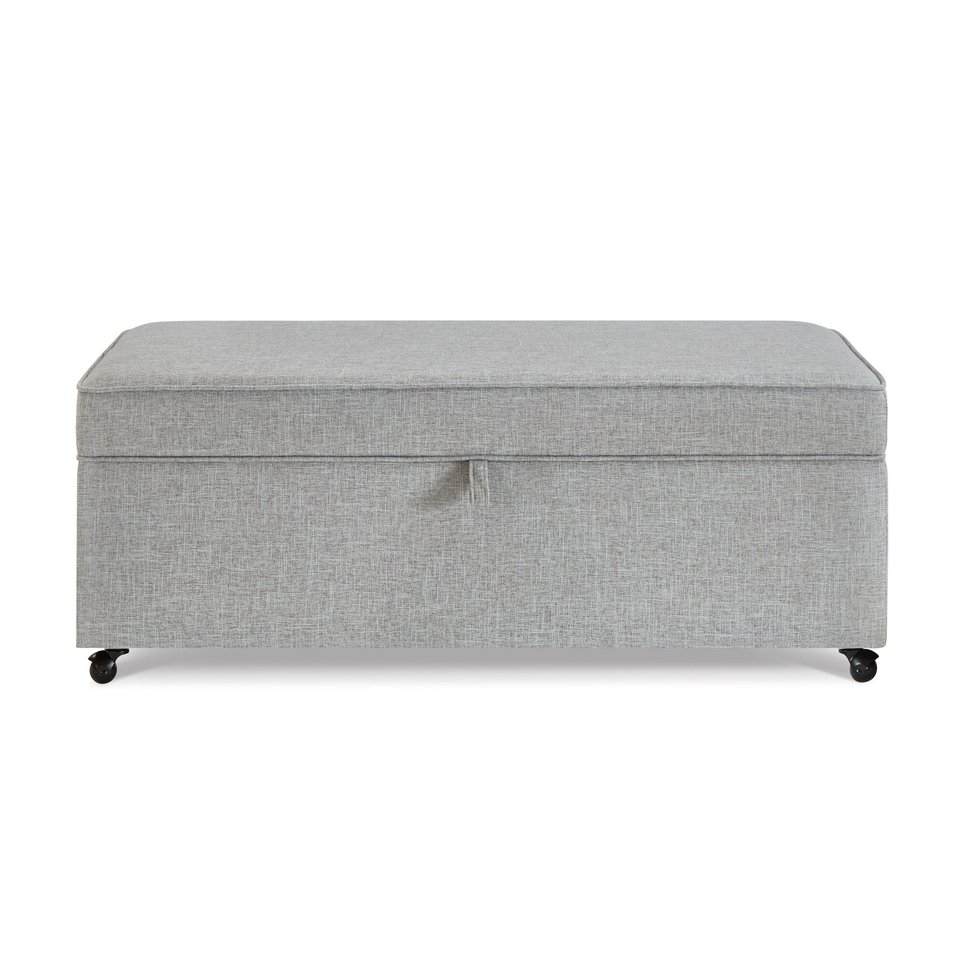 Bybafun Modern Gray Storage Bench with Storage 45-in x 24-in x 17.5-in