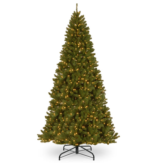 National Tree Company 10-ft North valley spruce Pre-lit Artificial Christmas Tree with Clear Incandescent Lights
