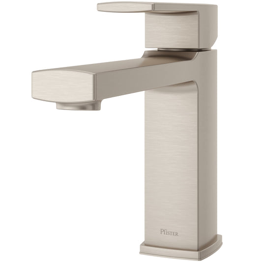 Pfister Deckard Brushed nickel 1-handle Deck-mount Roman Low-arc Bathtub Faucet with Hand Shower ( Valve Included )